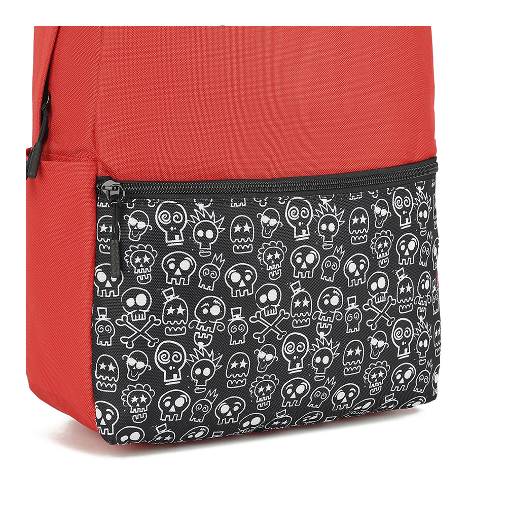 Foto 5 pulgar | Mochila Cool Capital para Laptop Lite Skulls 15.6'' Color Rojo