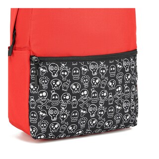Foto 4 | Mochila Cool Capital para Laptop Lite Skulls 15.6'' Color Rojo