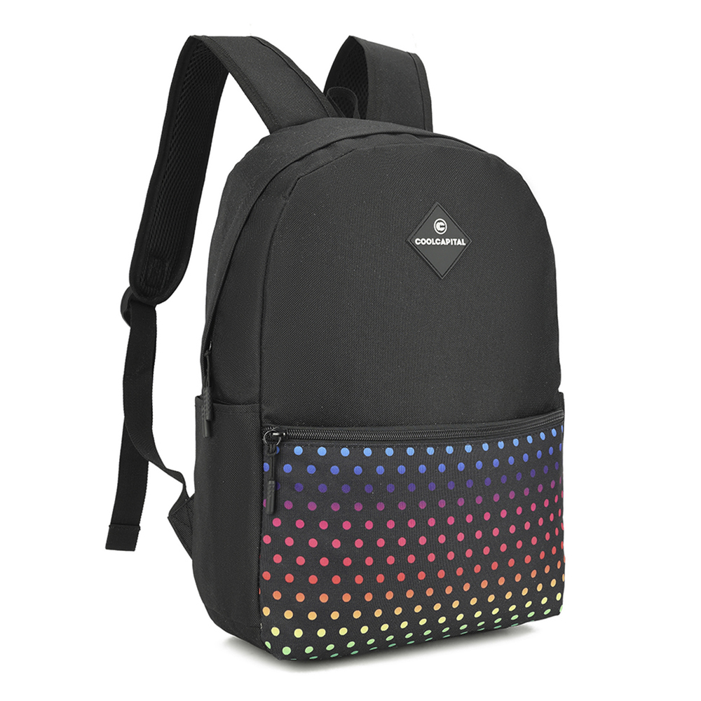 Foto 3 pulgar | Mochila para Laptop Lite Dots 15.6''coolcapital Negro