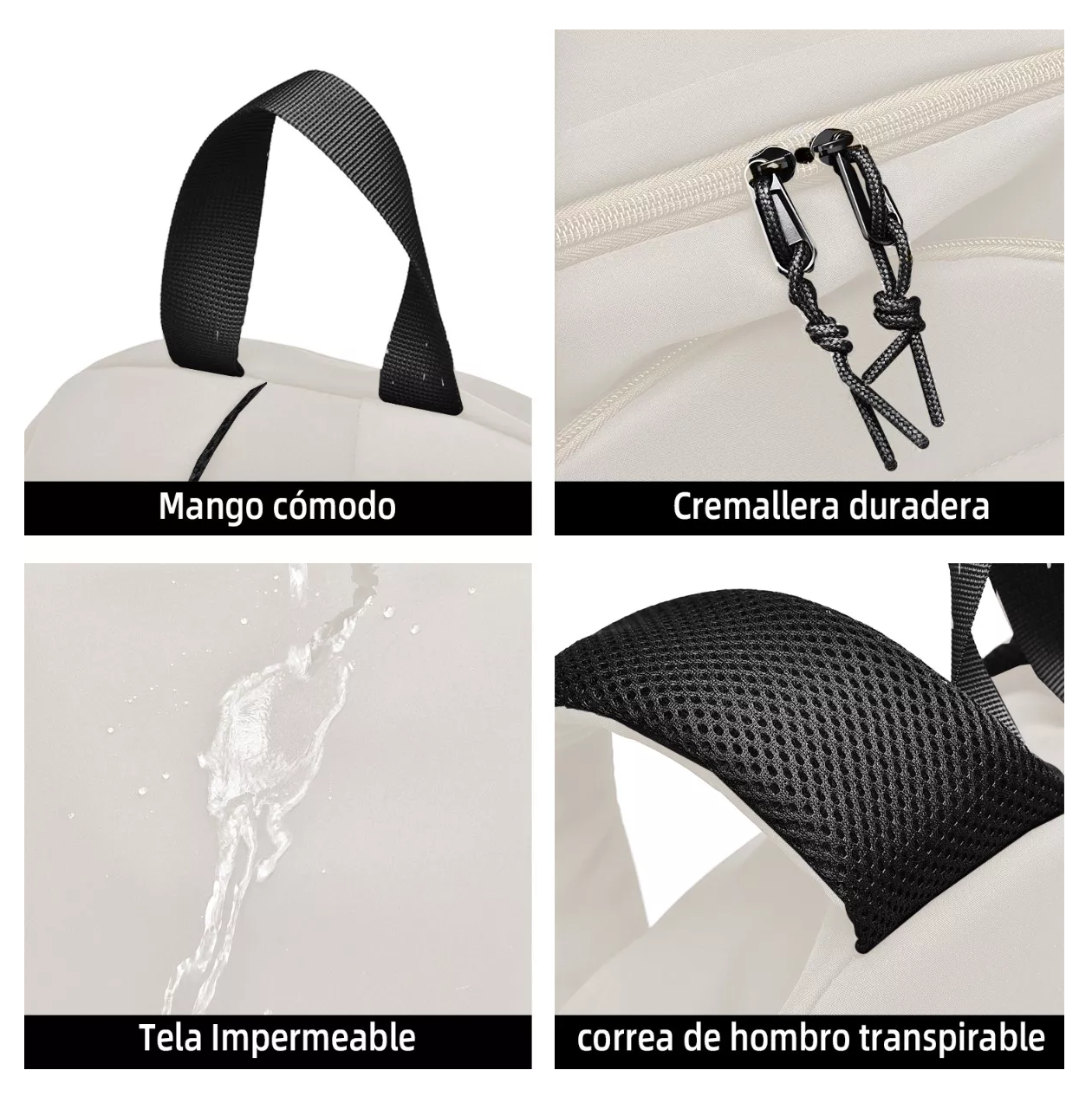 Foto 3 pulgar | Mochila Escolar Belug 32l Beige