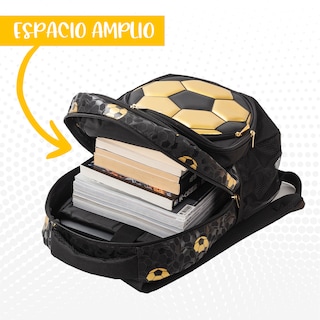 Foto 4 | Mochila Escolar Niño Mima2 Golden Fútbol Elite