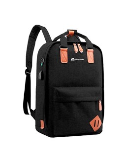 Foto 2 | Set De 3 Piezas Mochila Para Laptop Cruzada Y Lapicera Con Puerto Usb Negra Bluelander