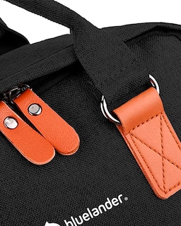 Foto 3 | Set De 3 Piezas Mochila Para Laptop Cruzada Y Lapicera Con Puerto Usb Negra Bluelander