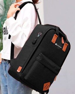 Foto 5 | Set De 3 Piezas Mochila Para Laptop Cruzada Y Lapicera Con Puerto Usb Negra Bluelander