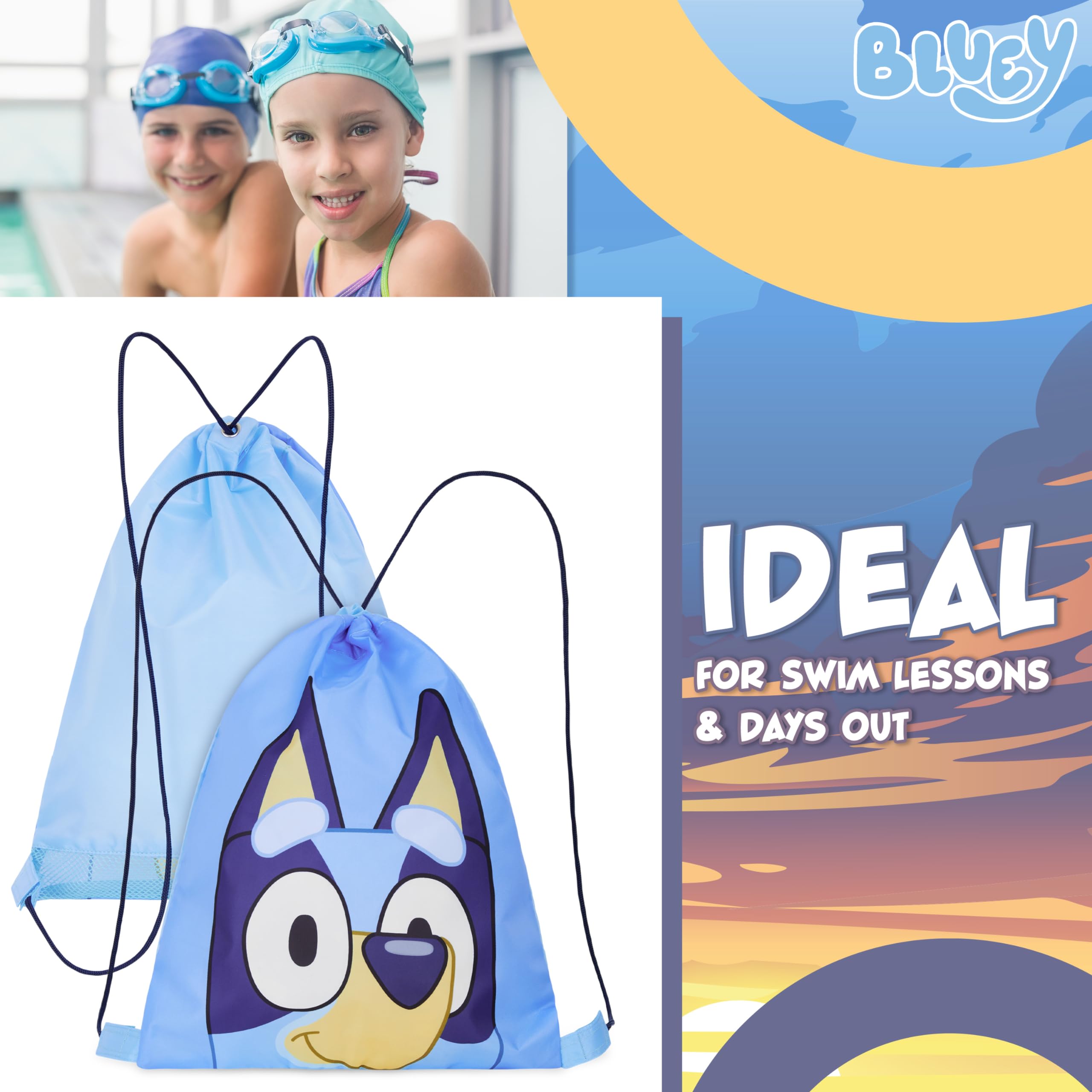 Foto 4 | Bolsa De Natación Ligera Bluey De 30 X 35 Cm - Venta Internacional.