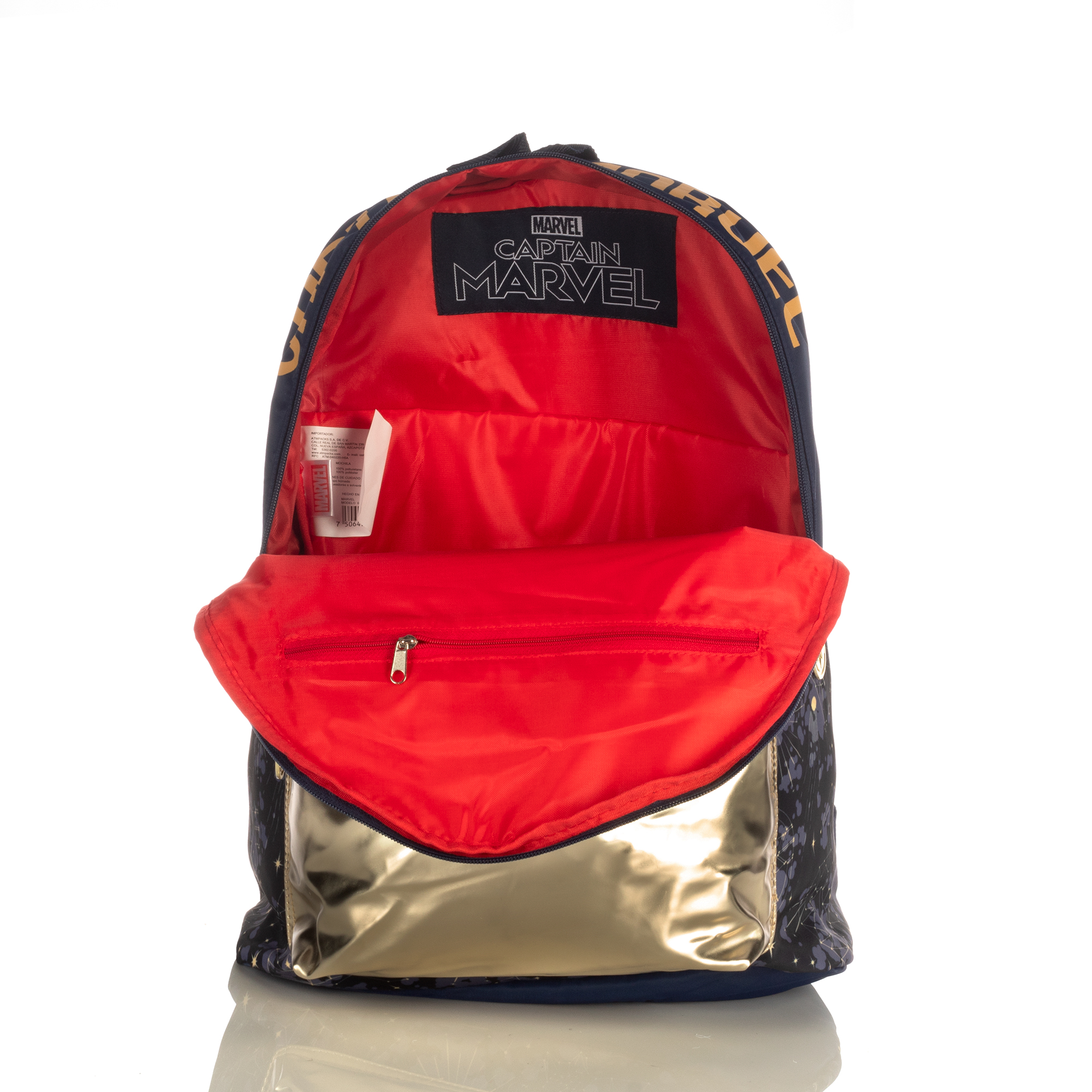 Foto 6 pulgar | Mochila Marvel Capitana Marvel