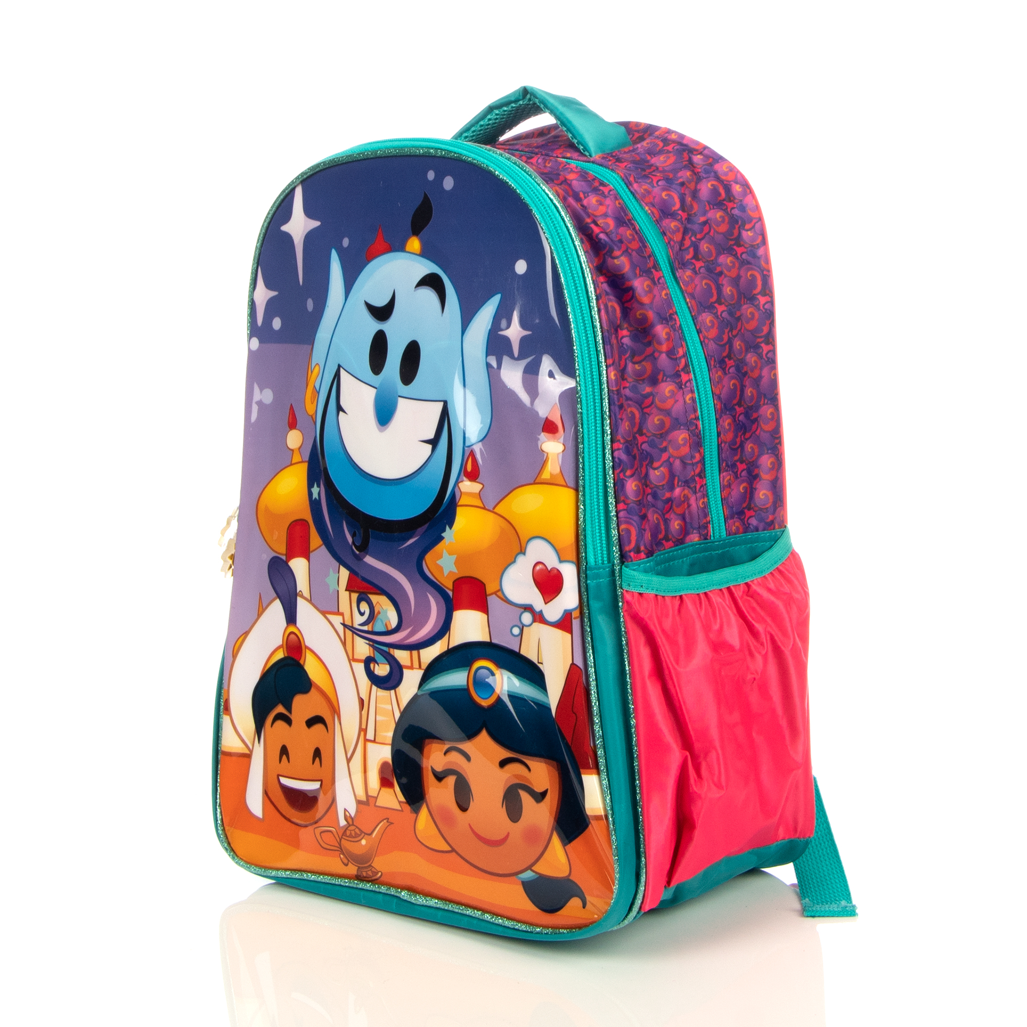 Foto 4 pulgar | Mochila Disney Emoji Aladdin Multicolor
