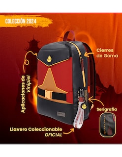 Foto 5 | Mochila Escolar Avatar Nación Del Fuego Negro Original