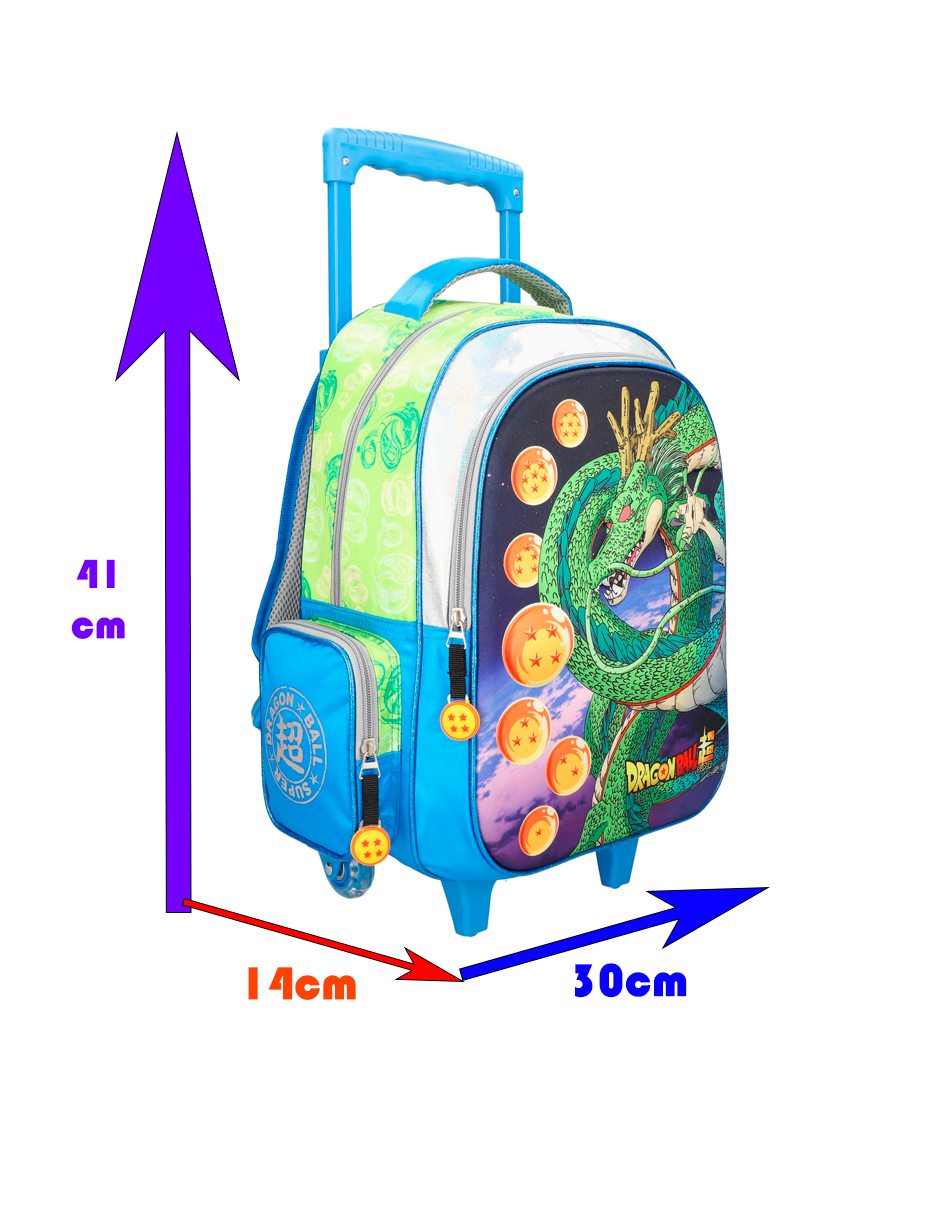 Foto 6 pulgar | Mochila De Carrito Dragon Ball Super Shen Long Carro Ruedas