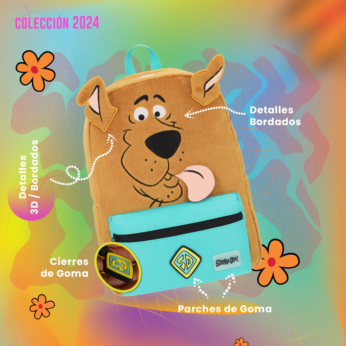 Foto 6 pulgar | Mochila Escolar Scooby Doo Reversible Cafe Edicion Limitada Backpack