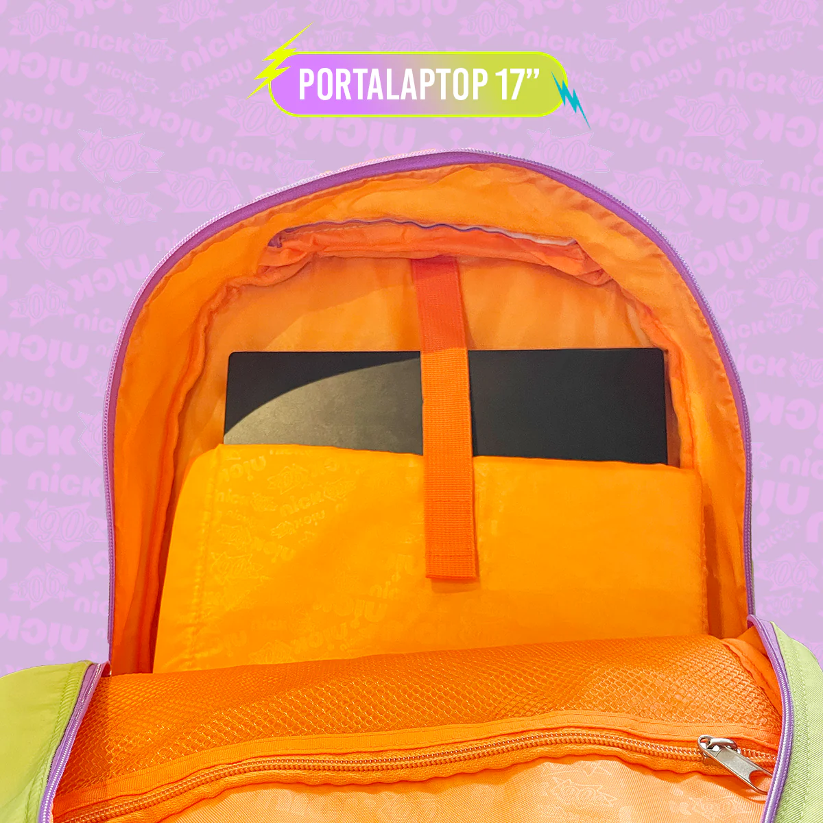 Foto 8 | Mochila Escolar Rugrats Reptar Verde Con Gorrito Backpack