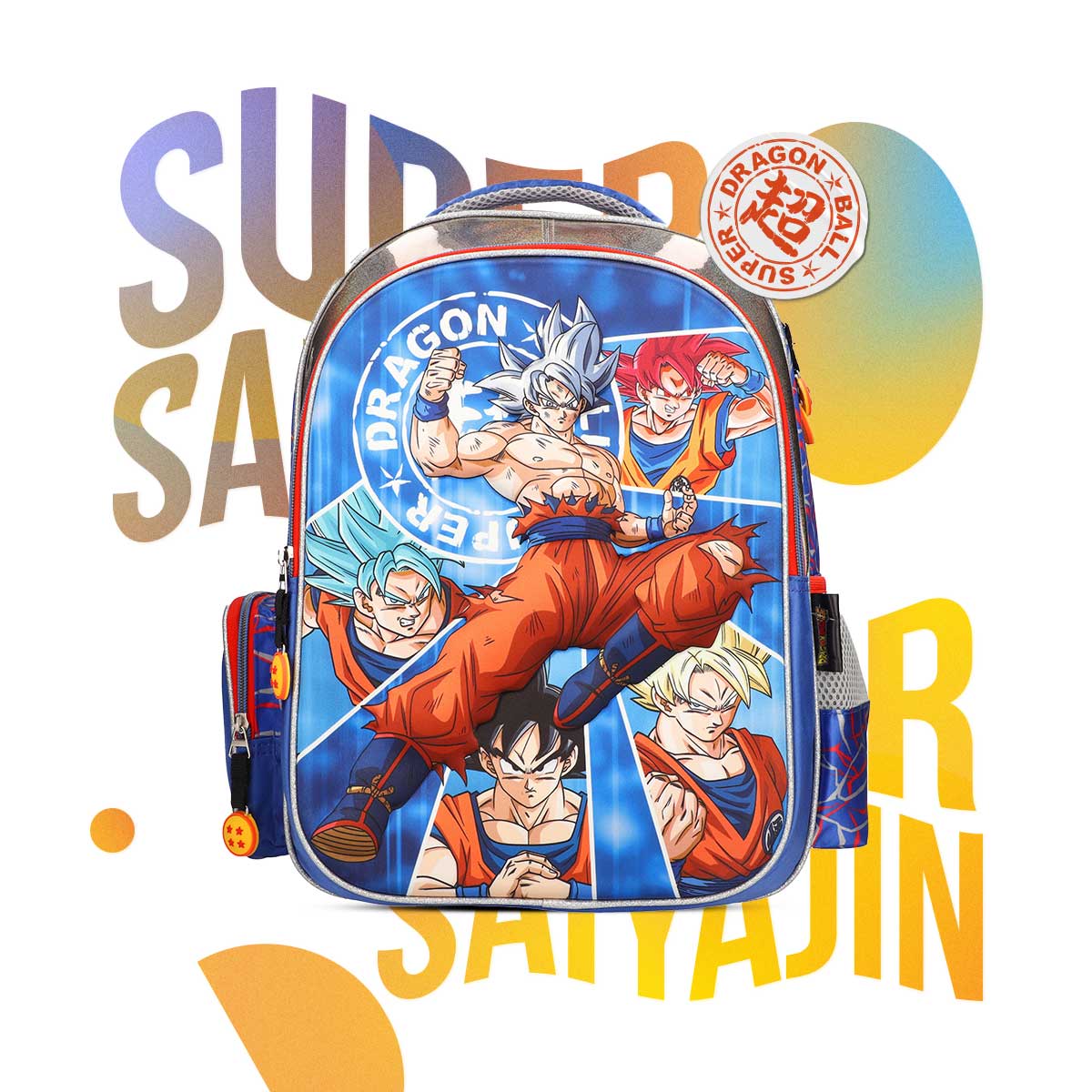 Foto 4 pulgar | Mochila Escolar Yadatex Dragon Ball Super Goku