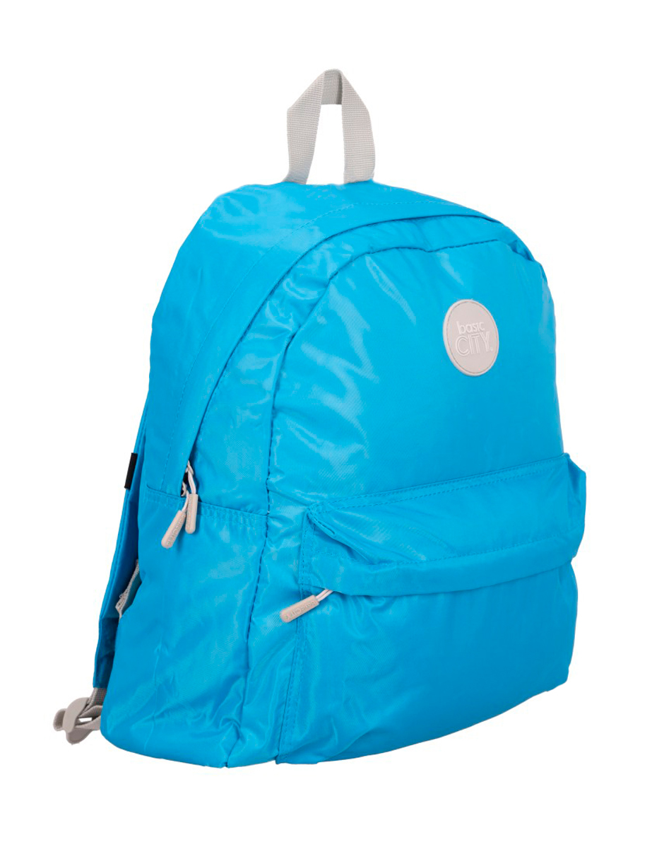 Foto 2 | Mochila Ligera Basic City Azul Celeste Juvenil Nueva