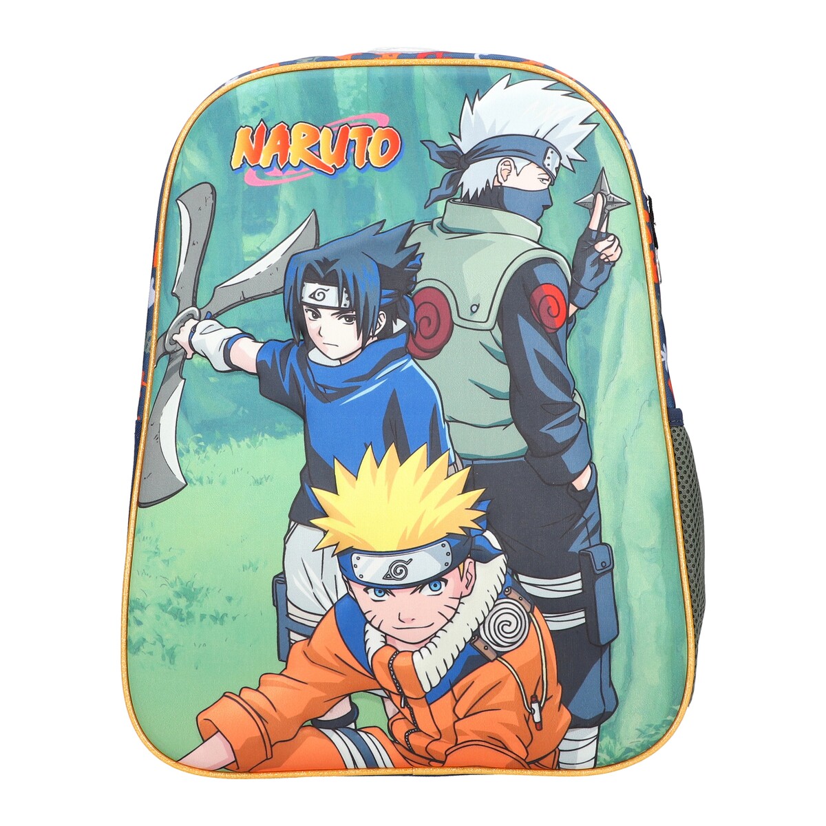 Foto 3 pulgar | Set Mochila Lonchera Y Lapicera Naruto Sasuke Y Kakashi 3 En 1