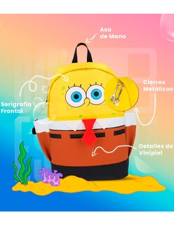 Foto 2 | Mochila Escolar Bob Esponja Pantalones Corbatita Edicion Especial