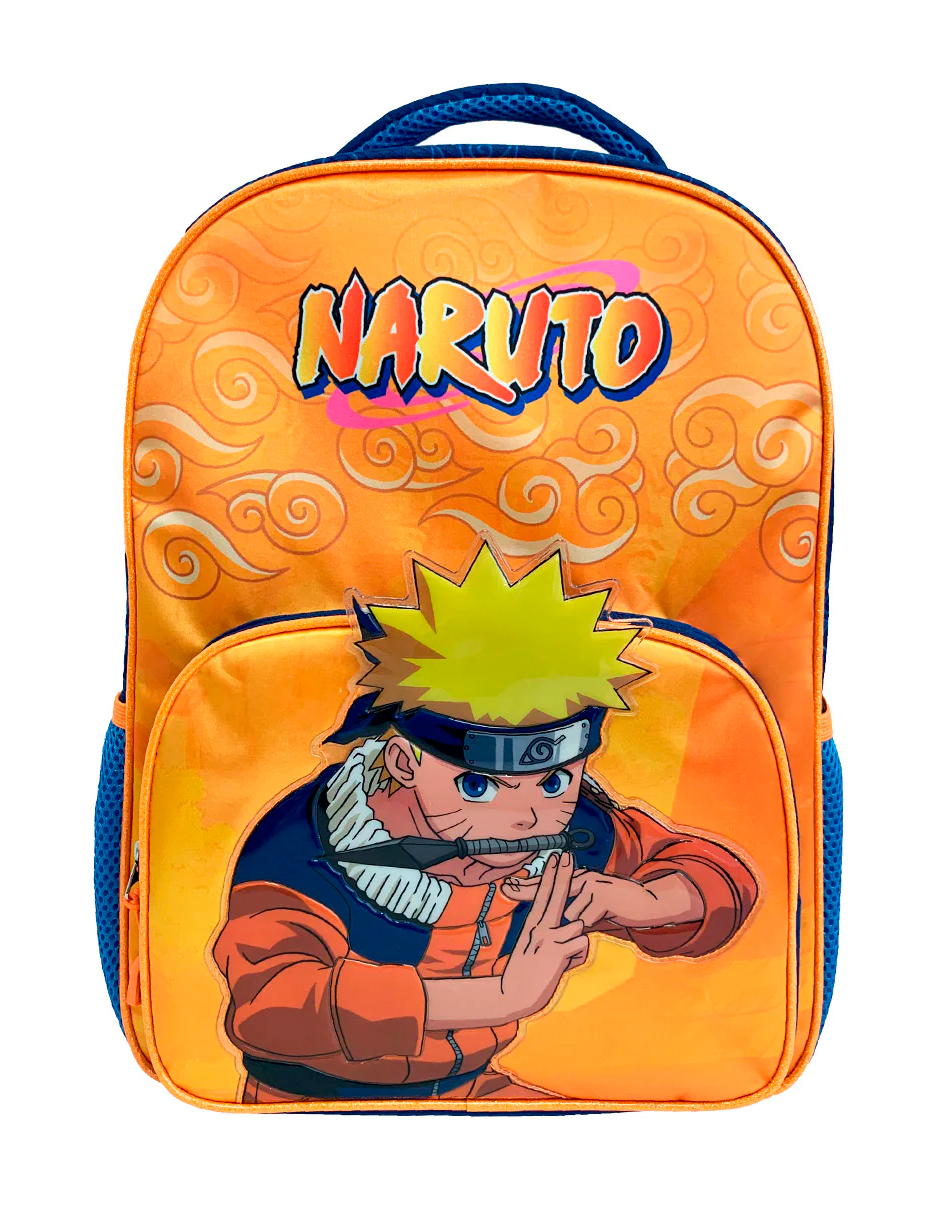 Foto 2 pulgar | Mochila Escolar Naruto Batalla Naranja Original