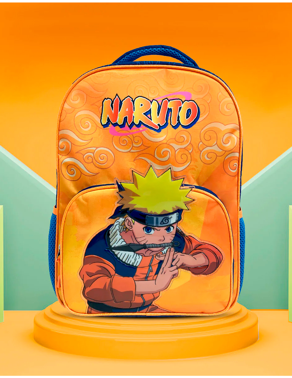 Foto 6 | Mochila Escolar Naruto Batalla Naranja Original