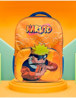 Foto 6 | Mochila Escolar Naruto Batalla Naranja Original