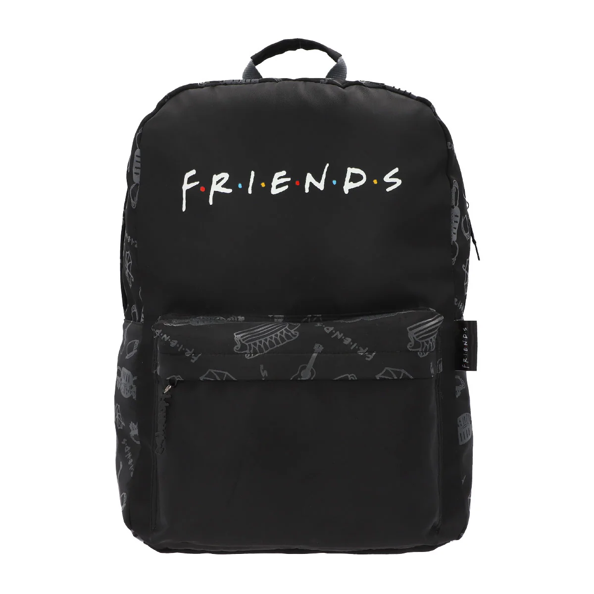 Foto 1 | Mochila Escolar Yadatex Friends Serie Negra