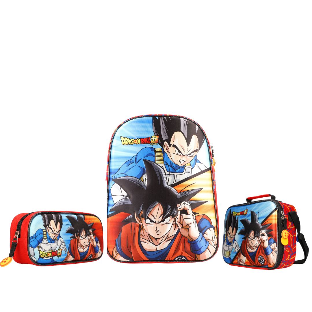 Foto 2 pulgar | Set Mochila Lonchera Y Lapicera Dragon Ball Goku Vegeta Dbs