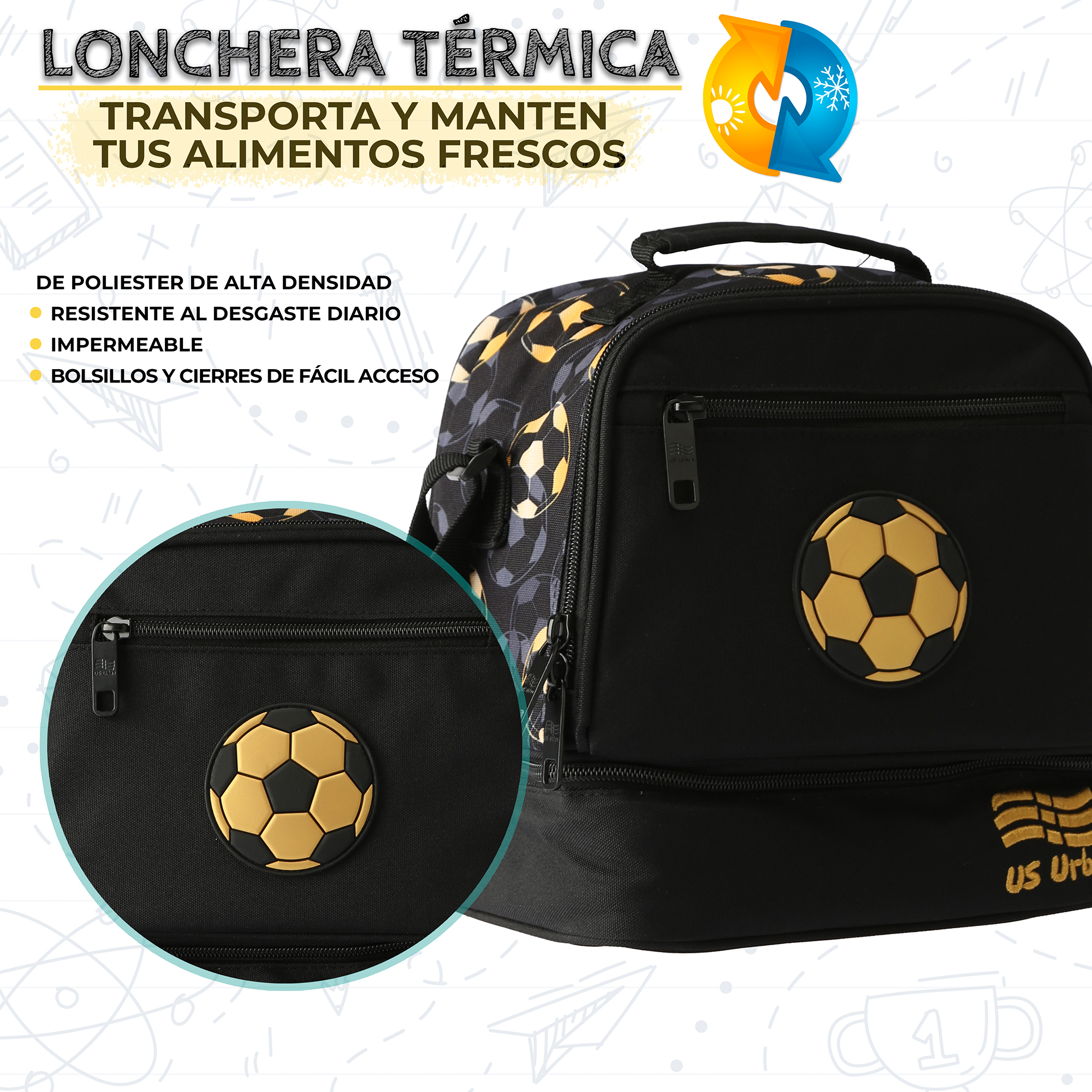 Foto 6 | Set Mochila Escolar Carrito Con Lonchera Y Lapicera 3 Piezas