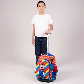 Foto 8 | Mochila con Ruedas Chenson Drivuen Mario Bros Roja para Niño