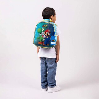 Foto 8 | Mochila Chenson Shiyo Mario Bros Azul para Niño