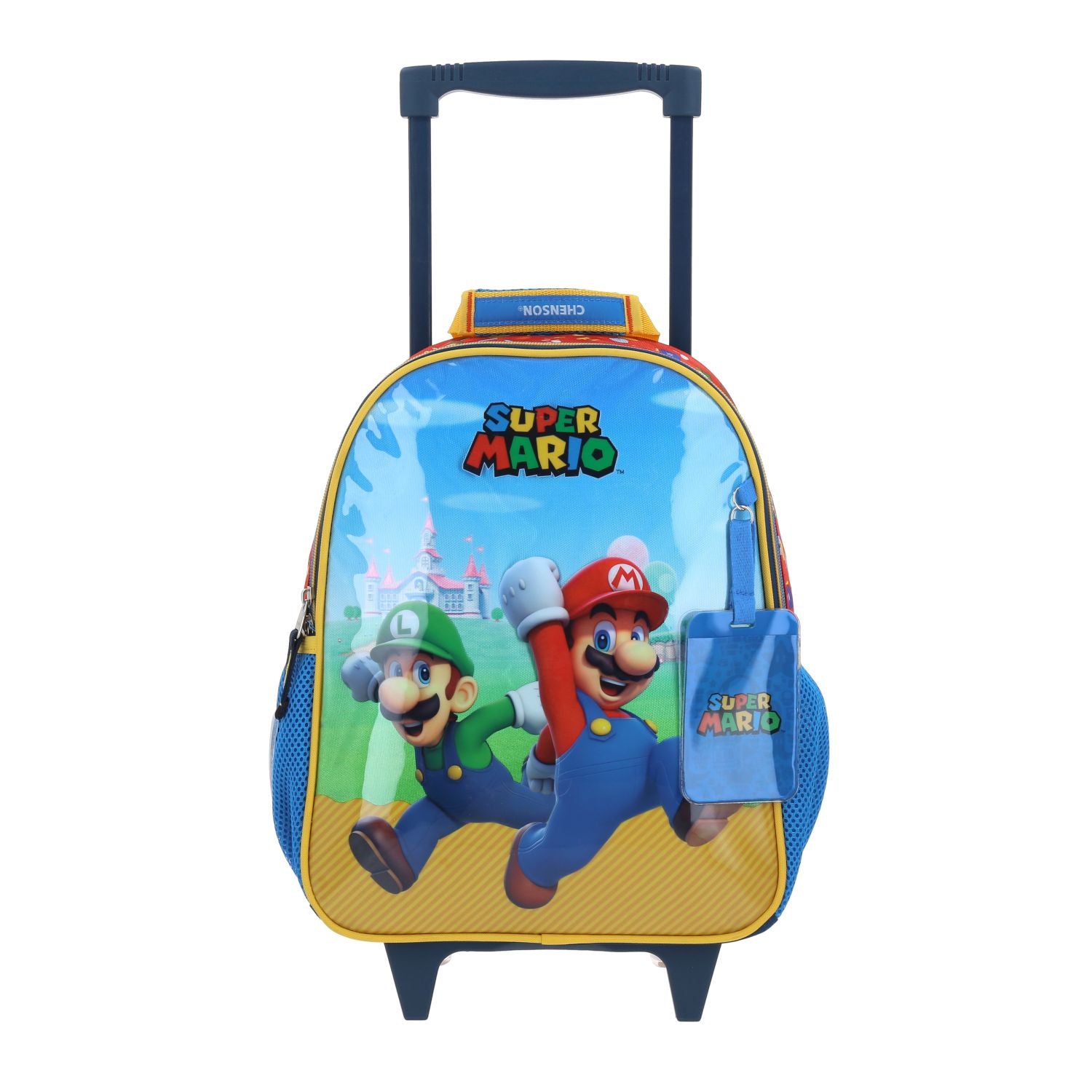 Mochila con Ruedas Chenson Fiant Mario Bros Azul para Niño