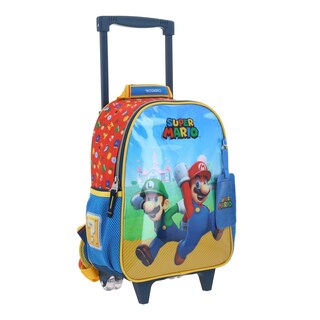 Foto 6 | Mochila con Ruedas Chenson Fiant Mario Bros Azul para Niño