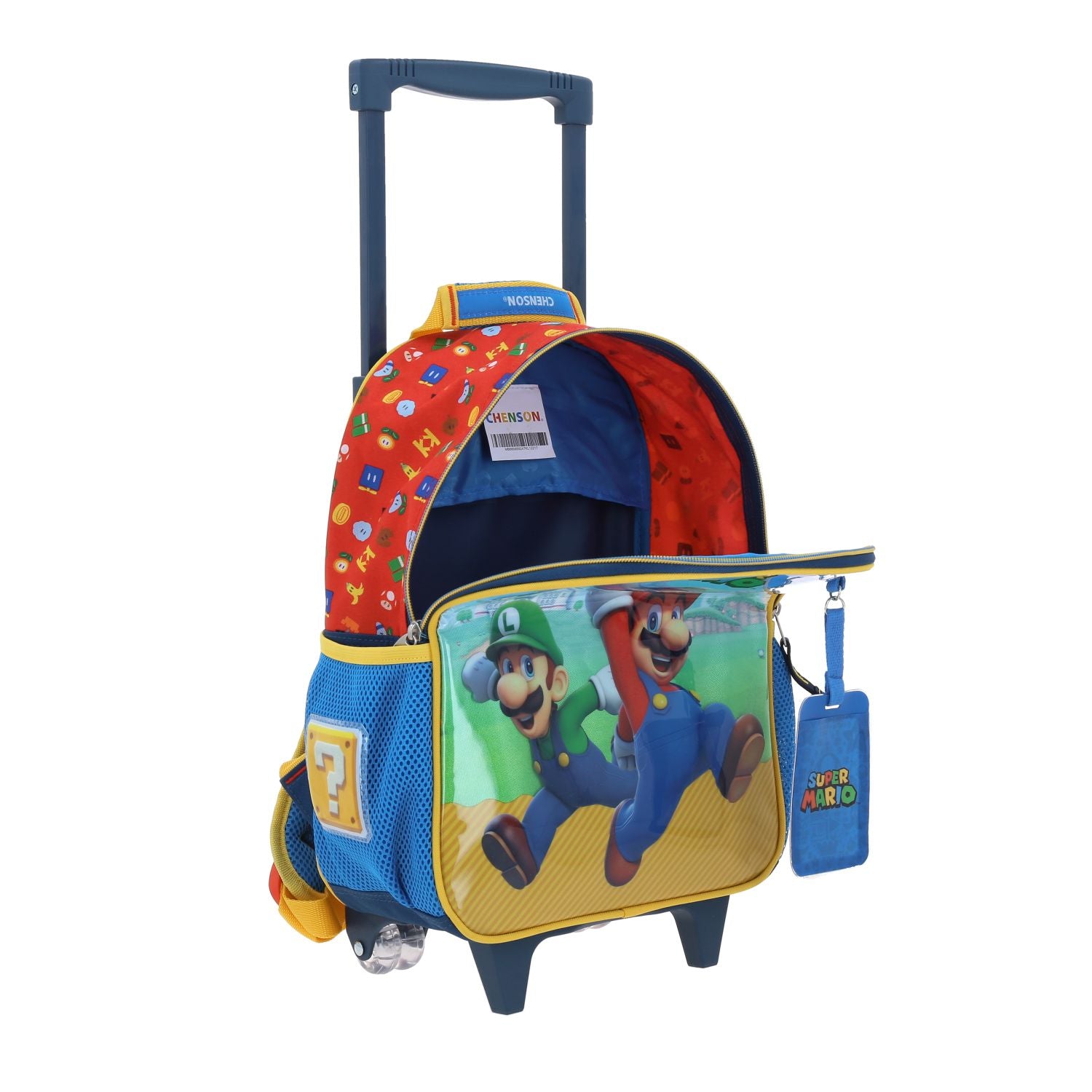 Foto 8 pulgar | Mochila con Ruedas Chenson Fiant Mario Bros Azul para Niño