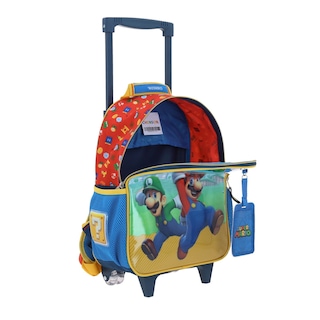Foto 7 | Mochila con Ruedas Chenson Fiant Mario Bros Azul para Niño