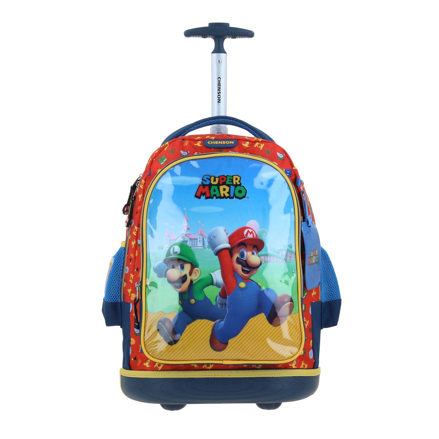 Foto 2 pulgar | Mochila Con Ruedas Chenson Fiant Azul Para Niño Mario Bros