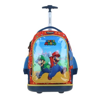 Foto 1 | Mochila Con Ruedas Chenson Fiant Azul Para Niño Mario Bros
