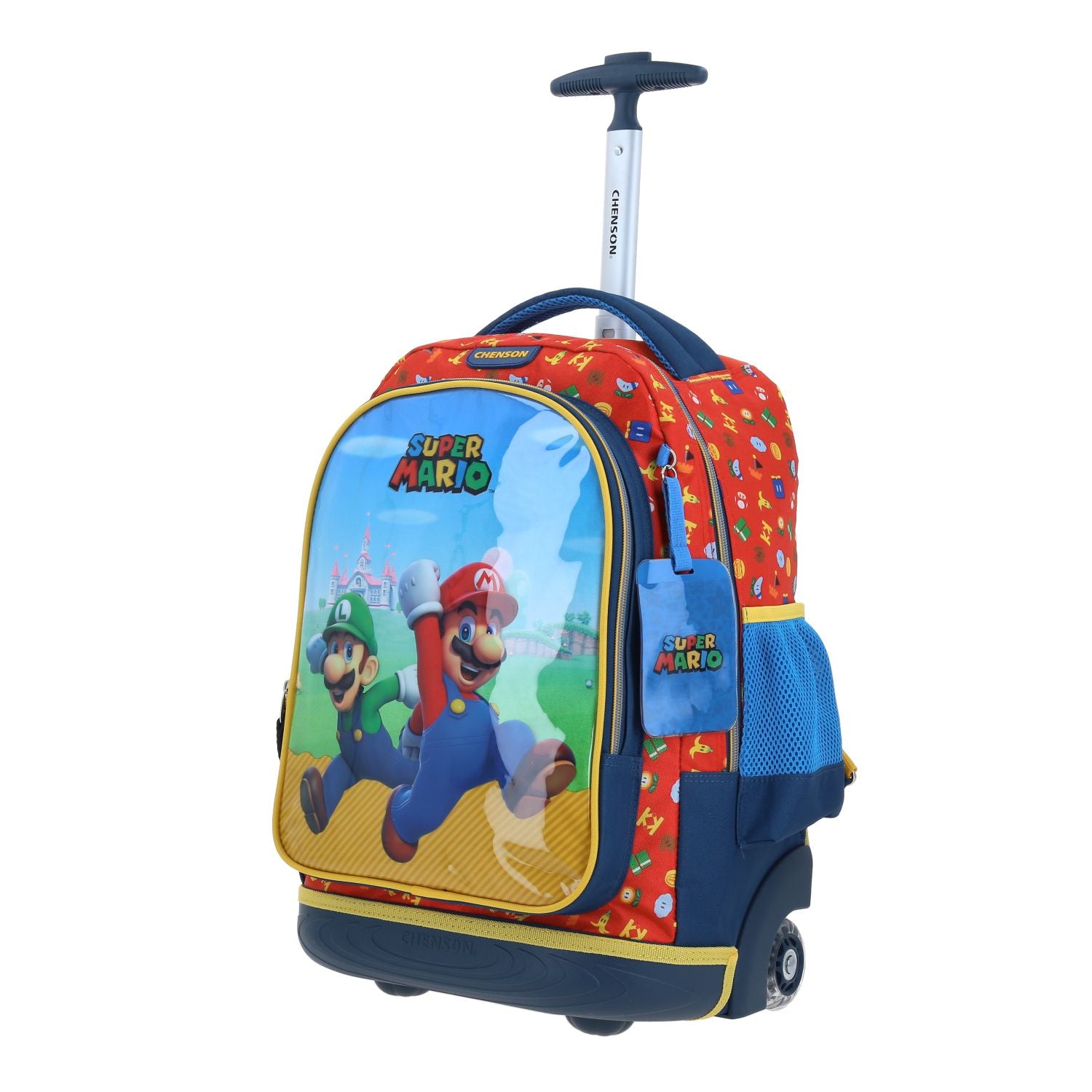 Foto 2 | Mochila Con Ruedas Chenson Fiant Azul Para Niño Mario Bros