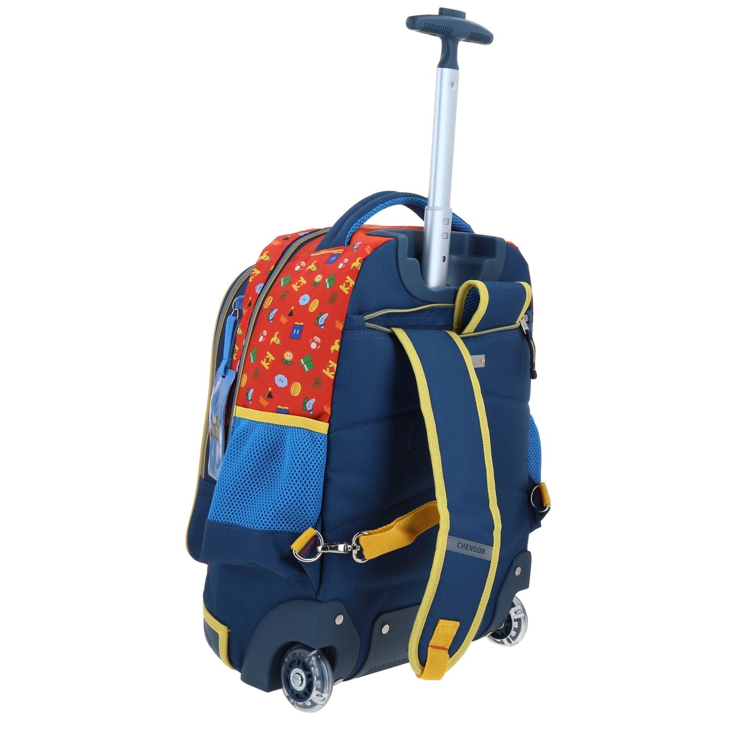 Foto 4 pulgar | Mochila Con Ruedas Chenson Fiant Azul Para Niño Mario Bros