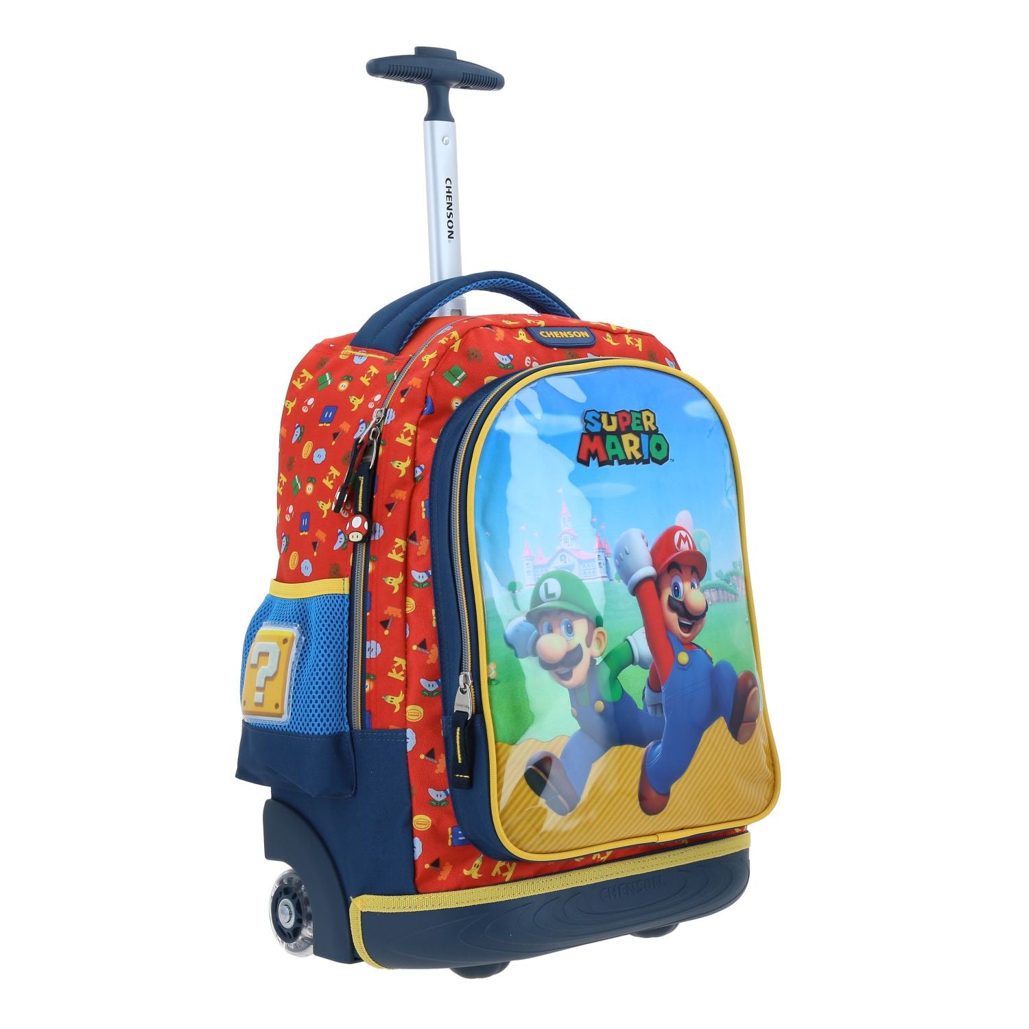 Foto 7 pulgar | Mochila Con Ruedas Chenson Fiant Azul Para Niño Mario Bros