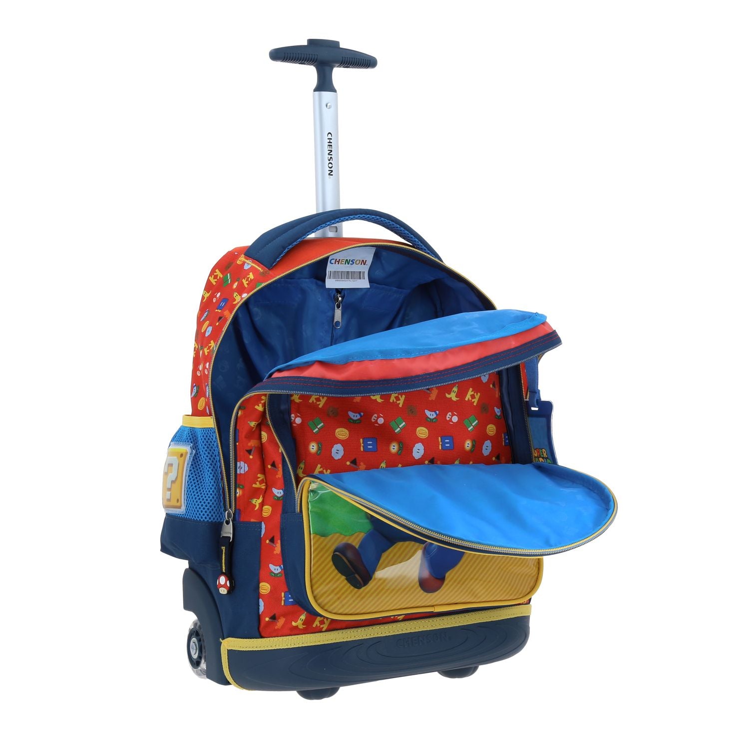 Foto 7 | Mochila Con Ruedas Chenson Fiant Azul Para Niño Mario Bros
