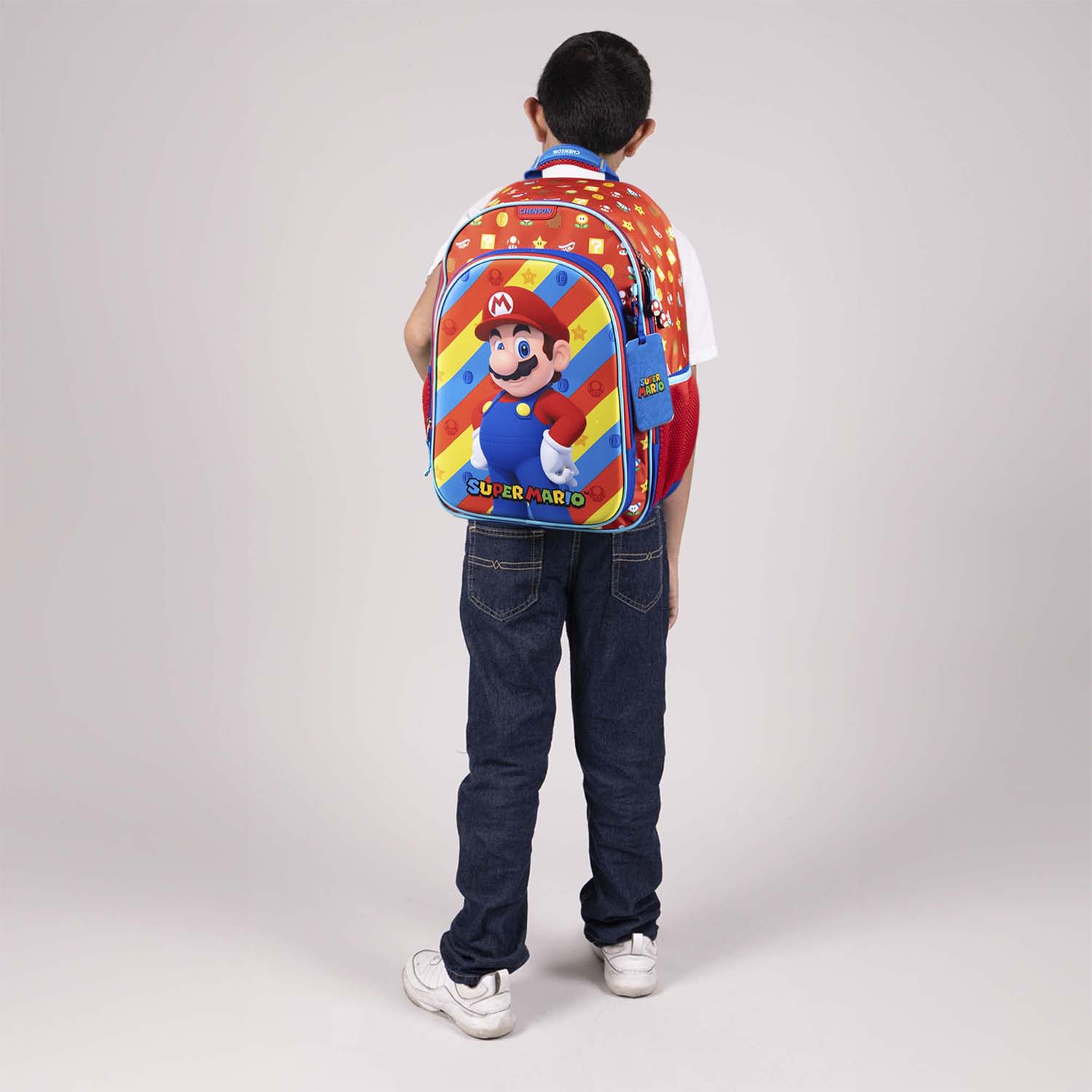 Foto 9 pulgar | Mochila Chenson  Mario Bros Roja para Niño