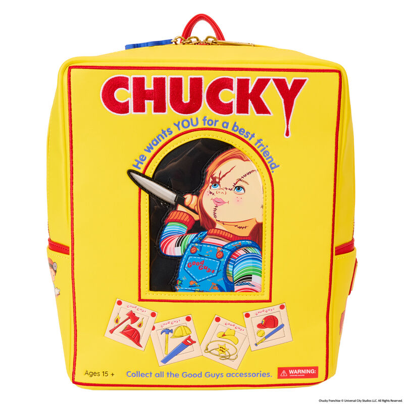 Foto 2 pulgar | Loungefly Childs Play Chucky Box - Mini Mochila