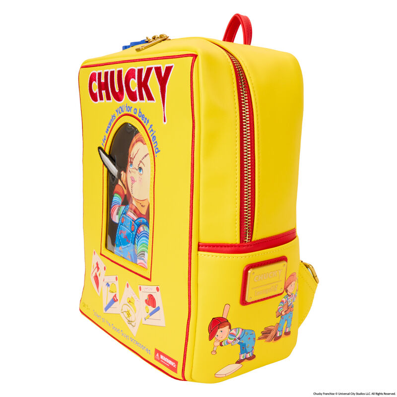 Foto 3 pulgar | Loungefly Childs Play Chucky Box - Mini Mochila