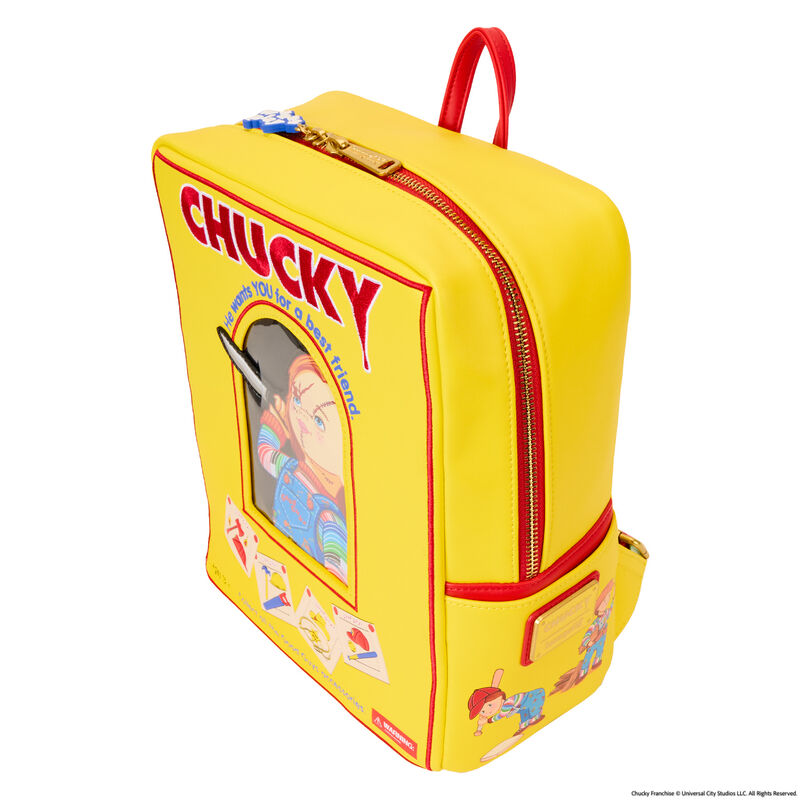 Foto 4 pulgar | Loungefly Childs Play Chucky Box - Mini Mochila