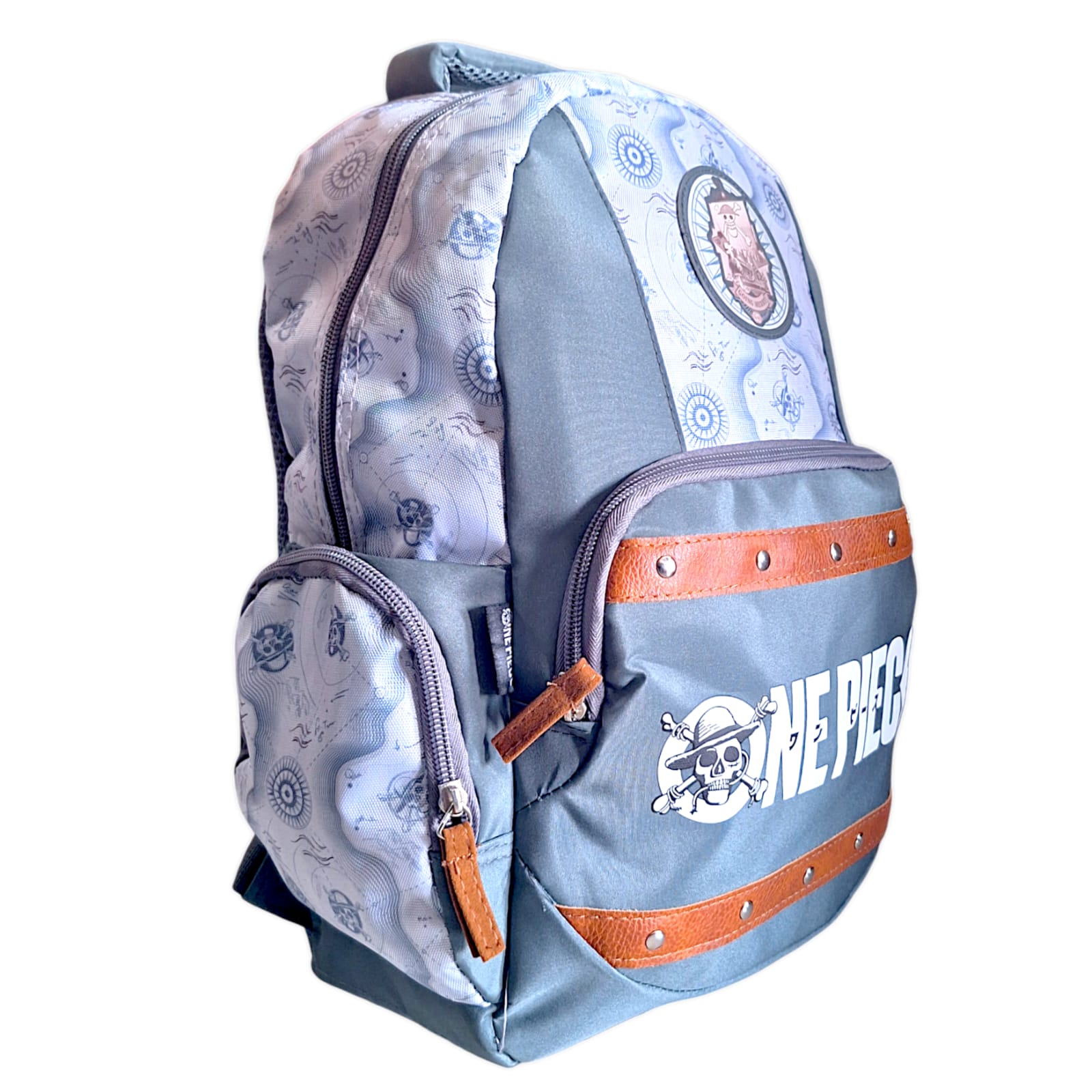 Foto 6 pulgar | Fm Mochila Grande One Piece Netflix Skull 02654