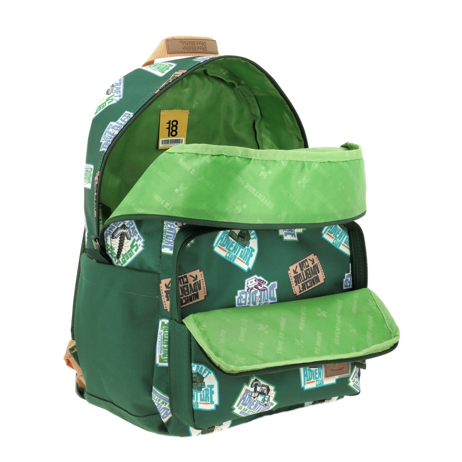 Foto 6 pulgar | Mochila Escolar Grande Chenson Primaria Minecraft Bonch Mc66016-g