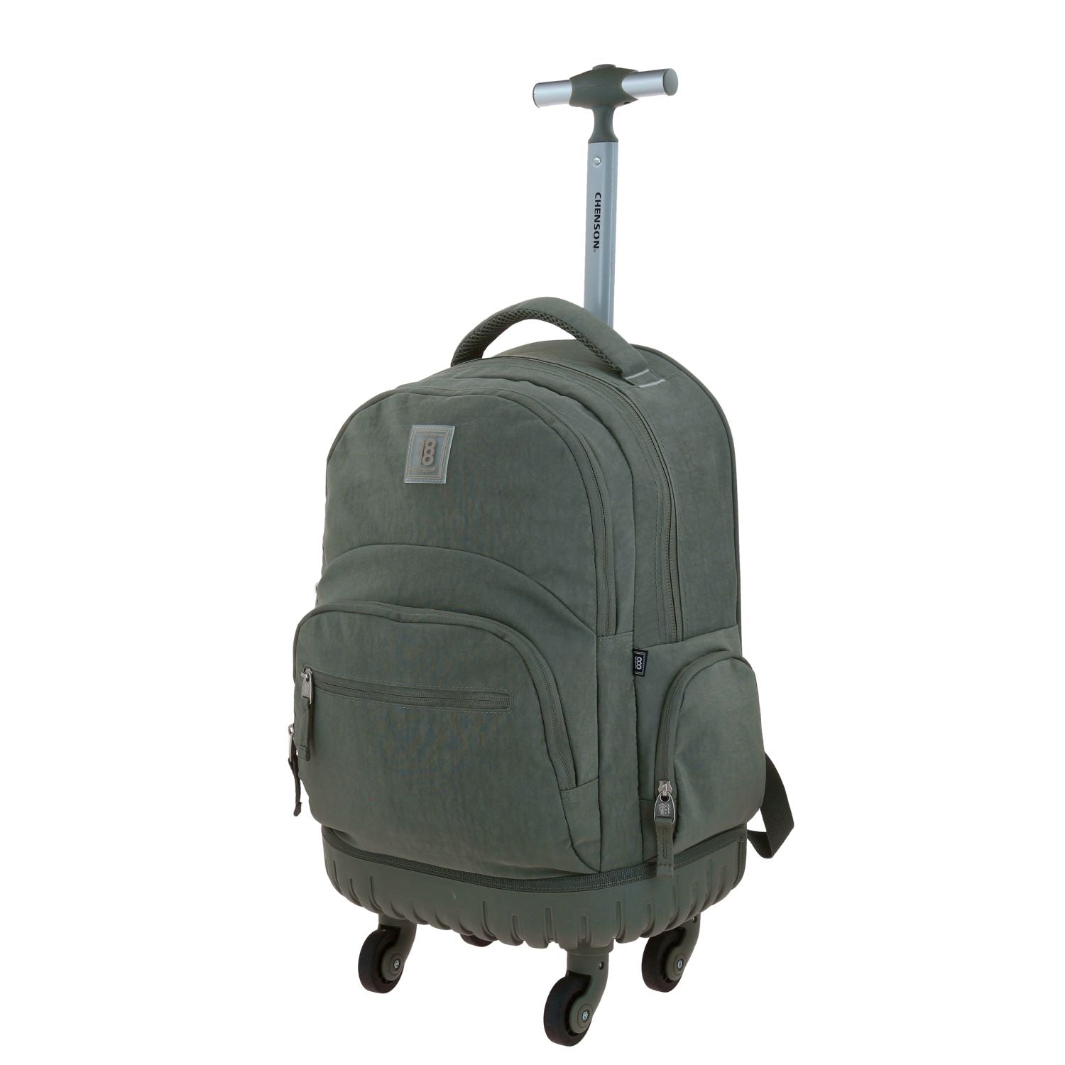 Foto 3 pulgar | Mochila Grande Con Ruedas Impermeable Verde Militar 1818 Zilp