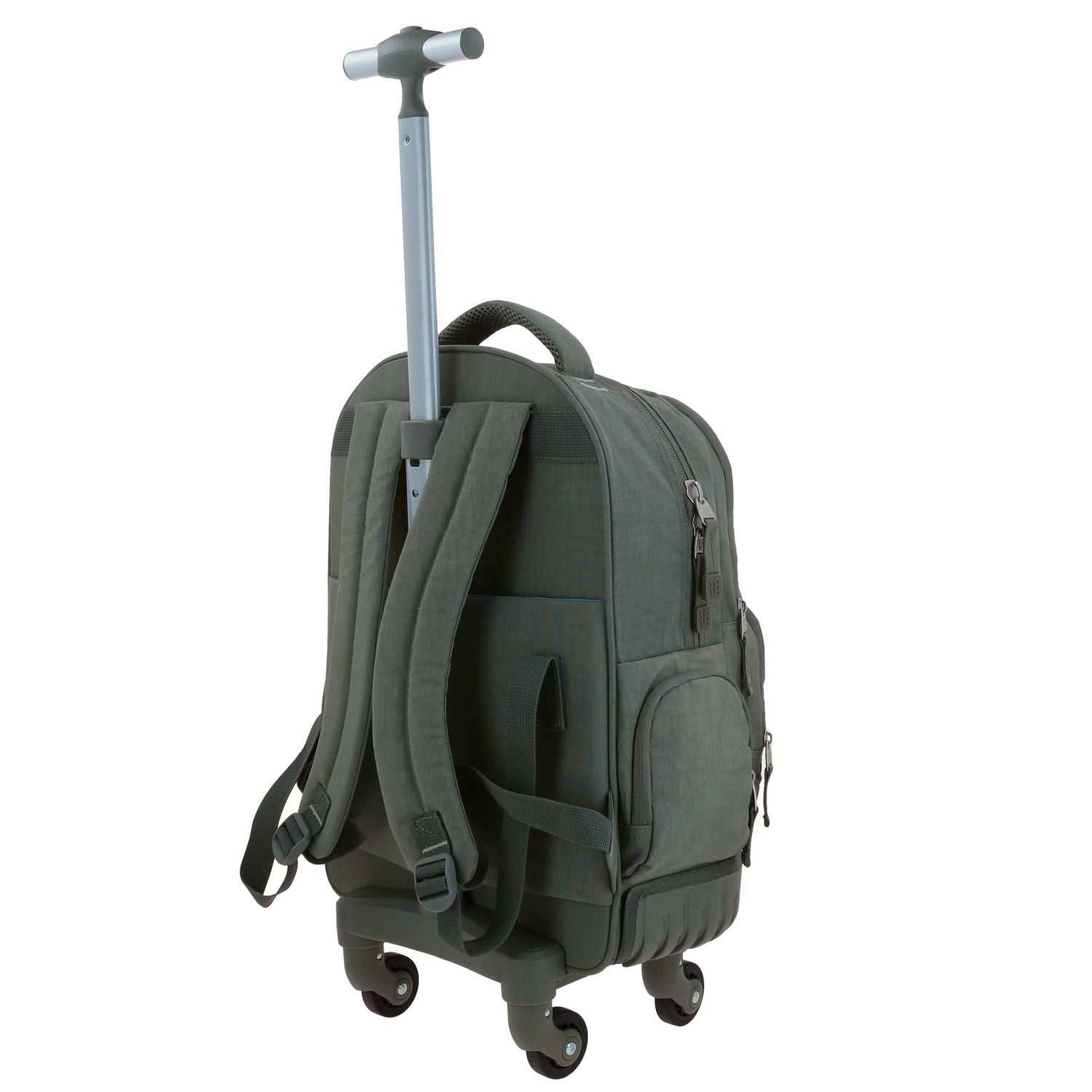 Foto 6 pulgar | Mochila Grande Con Ruedas Impermeable Verde Militar 1818 Zilp