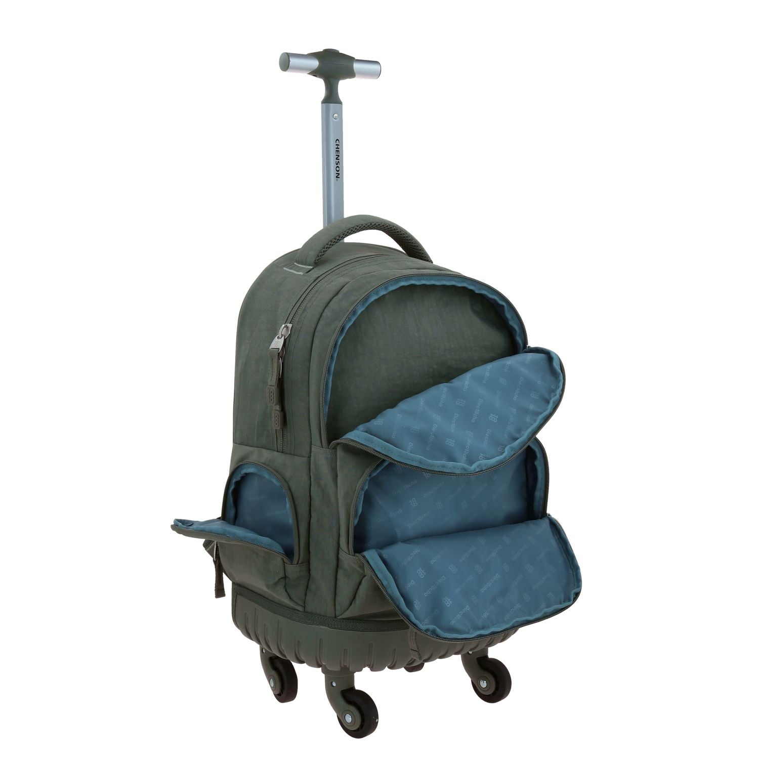 Foto 7 | Mochila Grande Con Ruedas Impermeable Verde Militar 1818 Zilp