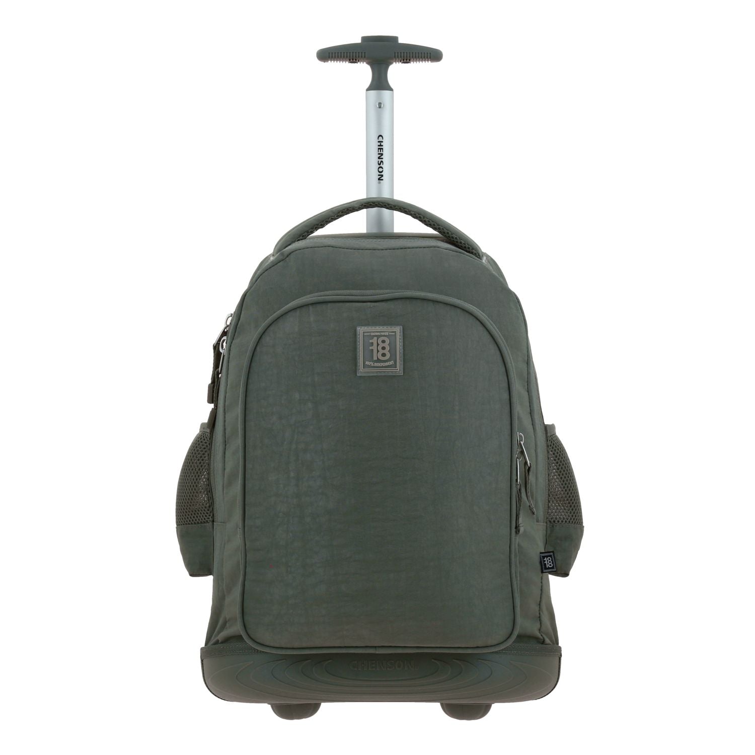 Foto 2 pulgar | Mochila Grande Con Ruedas Led Verde Militar 1818 Zilp