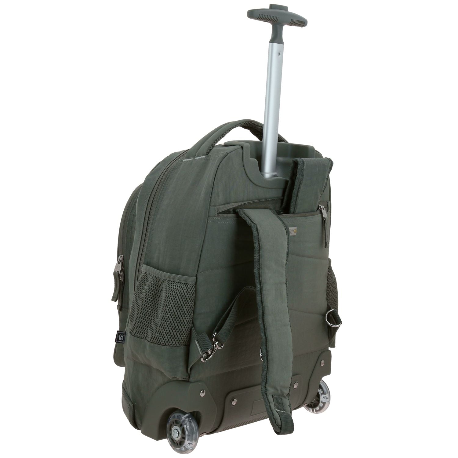 Foto 4 pulgar | Mochila Grande Con Ruedas Led Verde Militar 1818 Zilp