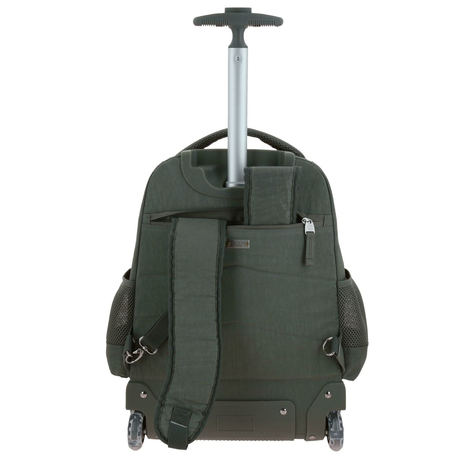 Foto 5 pulgar | Mochila Grande Con Ruedas Led Verde Militar 1818 Zilp