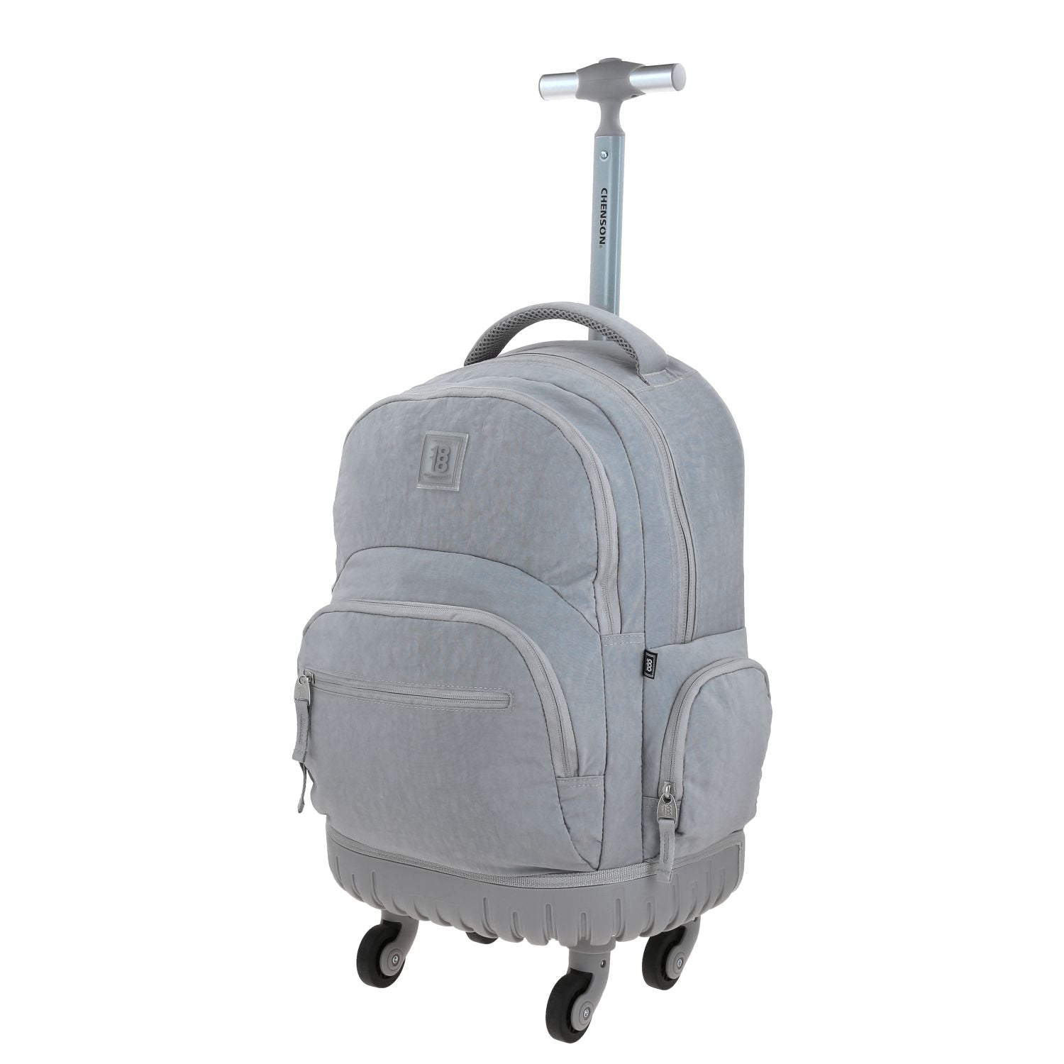 Foto 3 pulgar | Mochila Grande Con Ruedas Impermeable Gris 1818 Zilp